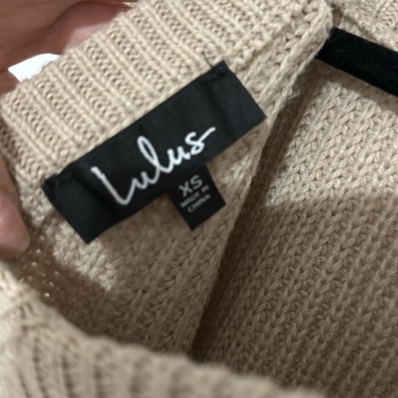 LULUS BOATNECK CREWNECK KNIT SWEATER - Picture 4 of 4